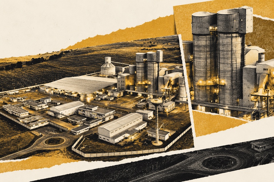 Composition photographique réinterprétée · Dangote Cement